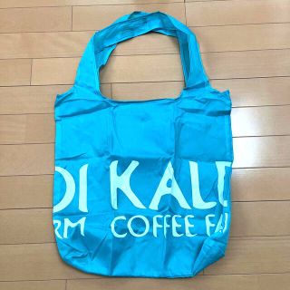 カルディ(KALDI)のカルディ　エコバッグ  ブルー　水色(エコバッグ)