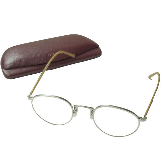 OLIVER PEOPLES OP-78 メタルボストンメガネ メンズ メンズのファッション小物(サングラス/メガネ)の商品写真