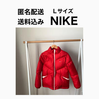 ナイキ(NIKE)の【Ｌサイズ】　ナイキ　ダウンジャケット　赤色(ダウンジャケット)