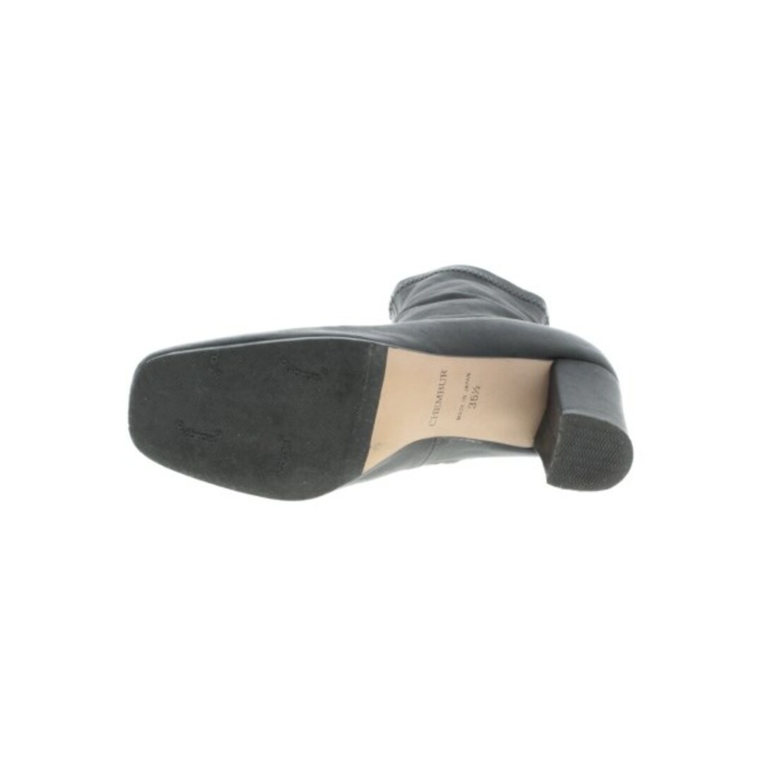 CHEMBUR(チェンバー)のCHEMBUR チェンバー ブーツ 35 1/2(22cm位) 黒 【古着】【中古】 レディースの靴/シューズ(ブーツ)の商品写真