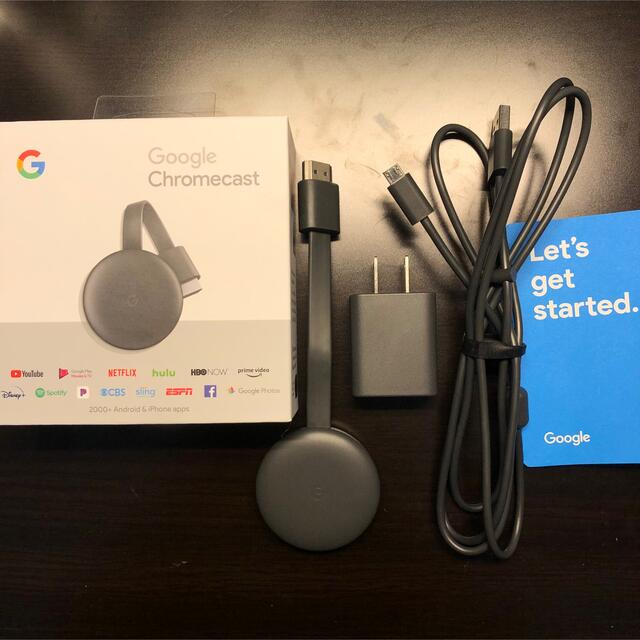 Google(グーグル)のGoogle Chromecast 第3世代・ブラック スマホ/家電/カメラのテレビ/映像機器(その他)の商品写真