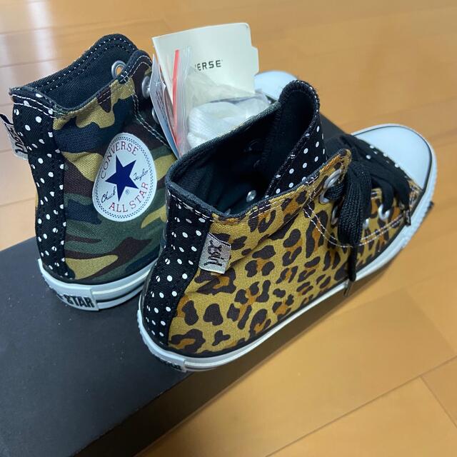 X-girl(エックスガール)の【新品・未使用】x-girl × converse ハイカットスニーカー24cm レディースの靴/シューズ(スニーカー)の商品写真