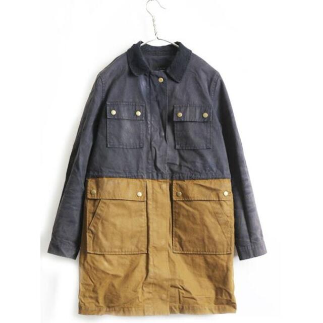 希少サイズ XS □ J.CREW ジェイクルー 2トーン 切替 フルジップ オ