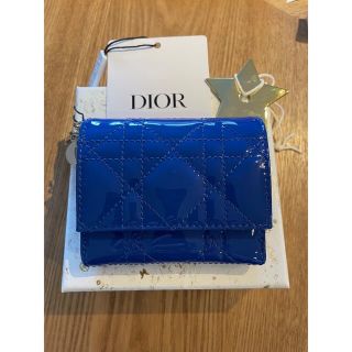 ディオール(Dior)の新品未使用　ディオール　ウォレット　ブルー　財布　dior(財布)