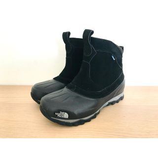 ザノースフェイス(THE NORTH FACE)のノースフェイス『スノーショットウォータープルーフ』防水ブーツ／黒／25cm／美品(レインブーツ/長靴)