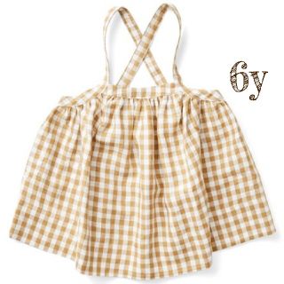 キャラメルベビー&チャイルド(Caramel baby&child )の【美品】Soor ploom  Eloise  Pinafore Gingham(スカート)