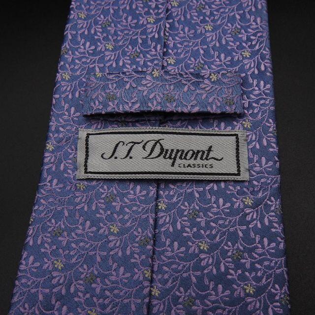 S.T. Dupont(エステーデュポン)の美品 エス・テー・デュポン ネクタイ 花柄 シルク 日本製  ブランド メンズ メンズのファッション小物(ネクタイ)の商品写真