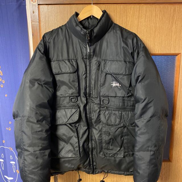 old stussy フィッシングダウン フィッシング リバーシブル ダウン L