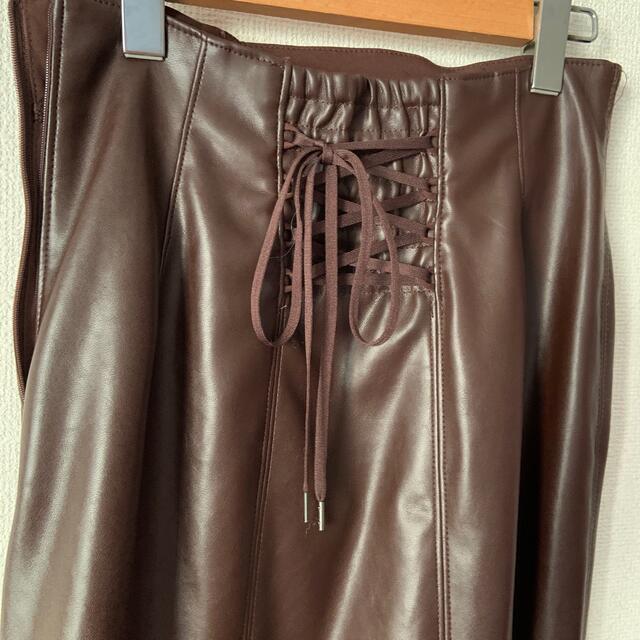 COCO DEAL(ココディール)のココディール レザーハイウエストマーメイドスカート レディースのスカート(ロングスカート)の商品写真