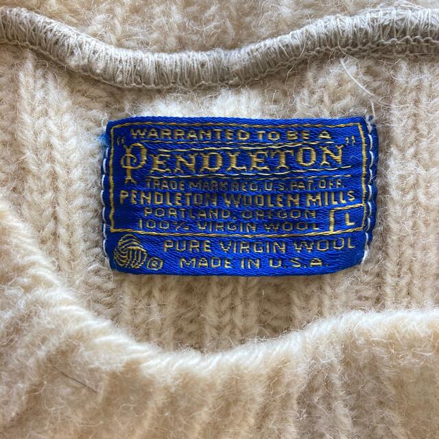 【古着】ペンドルトン　70's ビンテージ　セーター　ニット　長袖　USA製 メンズのトップス(ニット/セーター)の商品写真