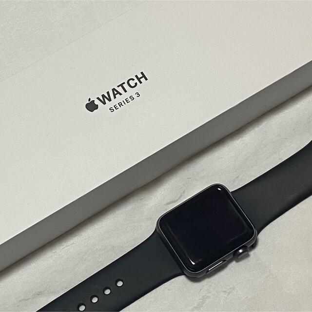 Apple Watch Series3 38mm 黒（本体） プレゼントを選ぼう！ 8330円