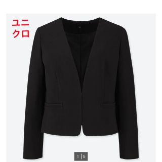 ユニクロ(UNIQLO)のポンチノーカラージャケット(ノーカラージャケット)