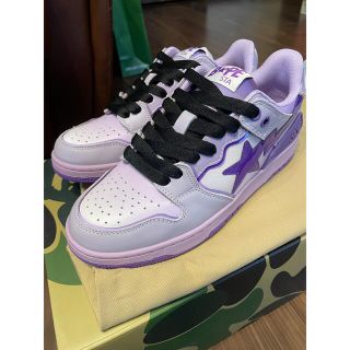 アベイシングエイプ(A BATHING APE)のBAPE SK8 STA #1 パープル24cm(スニーカー)