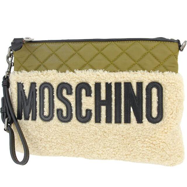 MOSCHINO クラッチバッグ レディース 新品 ファー ボア 9992