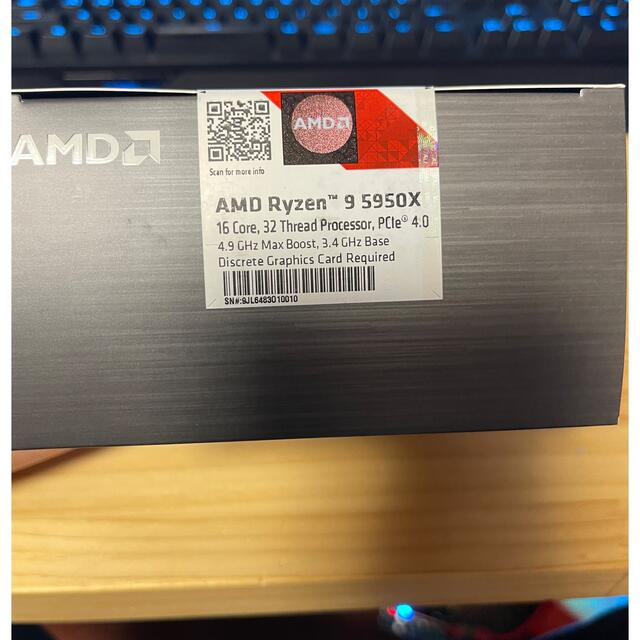 AMD Ryzen9 5950x スマホ/家電/カメラのPC/タブレット(PCパーツ)の商品写真