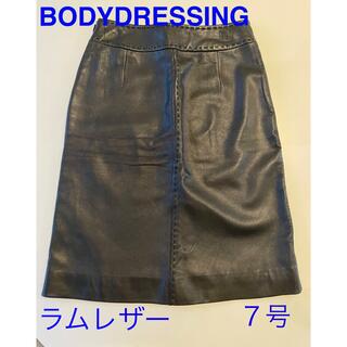プロポーションボディドレッシング(PROPORTION BODY DRESSING)のBODY DRESSING レザースカート(ひざ丈スカート)