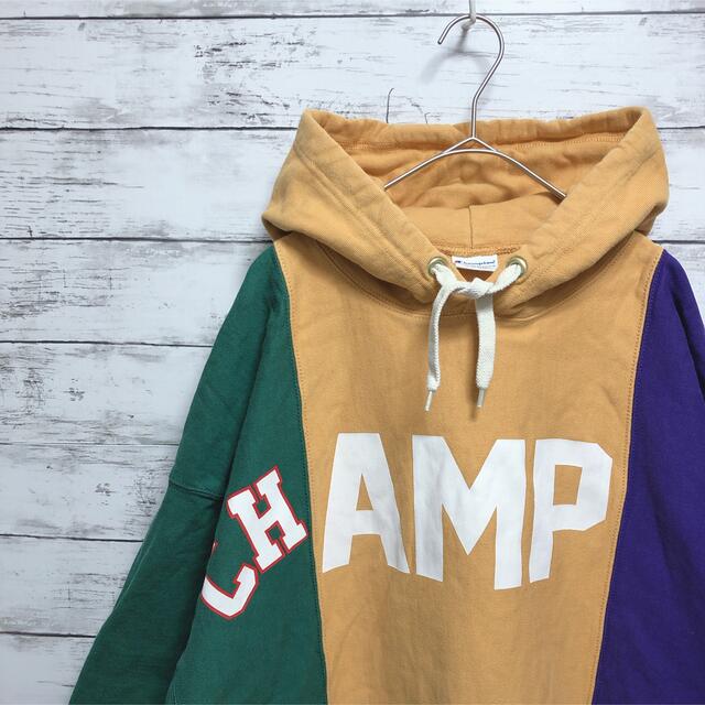 Champion(チャンピオン)の【希少モデル】チャンピオン マルチカラーパーカー  リバースウィーブ Lサイズ メンズのトップス(パーカー)の商品写真