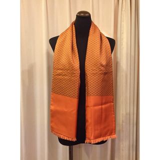 エルメス(Hermes)のHERMES エルメス シルク アンゴラ  マフラー ショール オレンジ(マフラー/ショール)