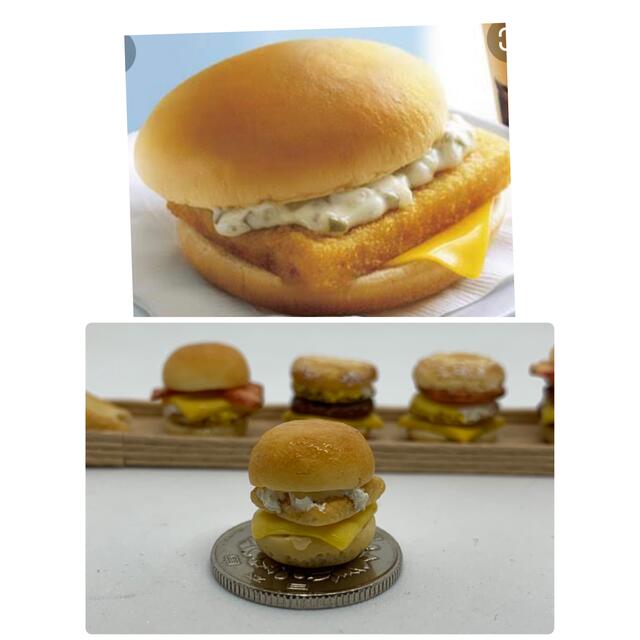 ミニチュアフード/朝マックバーガーの通販 by R (プロフィール読んで