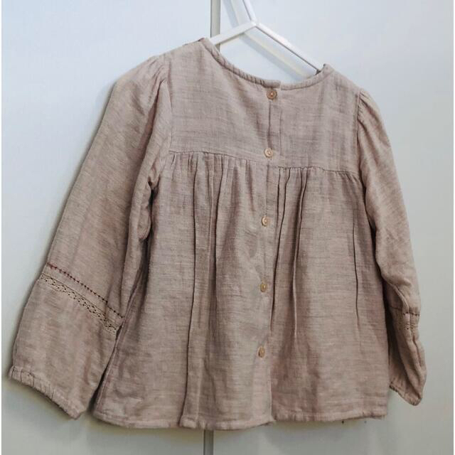 ZARA KIDS(ザラキッズ)のZARA 刺繍ブラウス　2-3歳　98cm キッズ/ベビー/マタニティのキッズ服女の子用(90cm~)(ブラウス)の商品写真