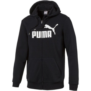 PUMA - 【新品】PUMA プーマ ジップパーカー　ロゴフーディ 黒