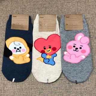 ボウダンショウネンダン(防弾少年団(BTS))のBTS  BT21  靴下　3足セット　ソックス(ソックス)