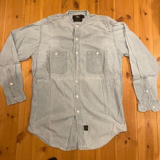 ダブルアールエル(RRL)のRRL 初期 三つ星 長袖 ノーカラー シャツ(シャツ)