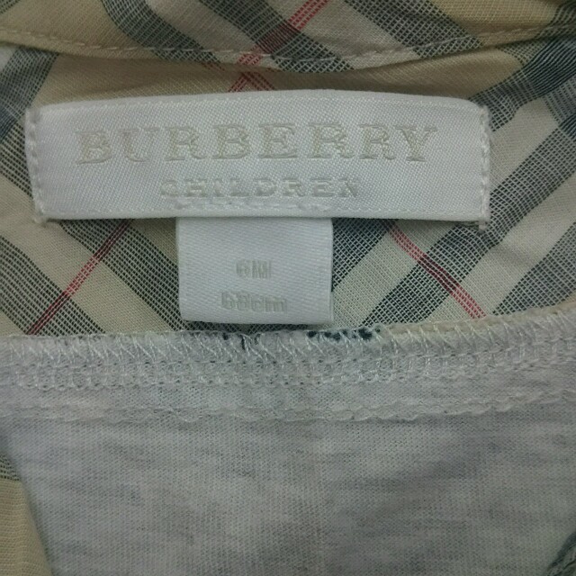 BURBERRY(バーバリー)のBURBERRYの襟付きロンパース キッズ/ベビー/マタニティのベビー服(~85cm)(ロンパース)の商品写真