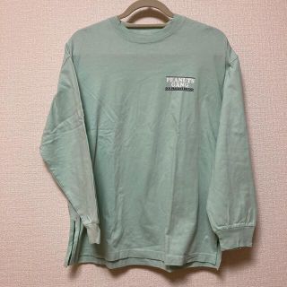 ジーユー(GU)のGU ピーナッツコラボロングTシャツ(Tシャツ(長袖/七分))