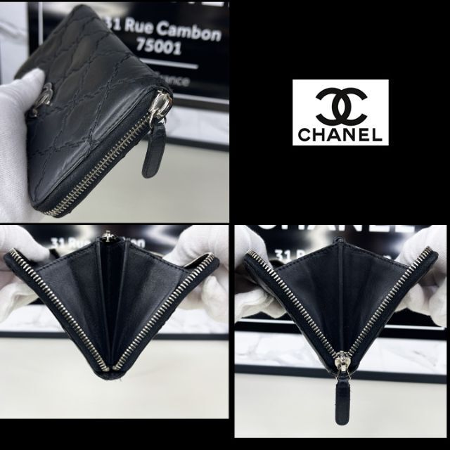 180　★超美品★　 CHANEL　ウルトラステッチ　ラウンドファスナー　長財布 9