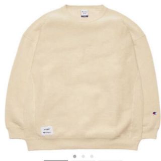 チャンピオン(Champion)のLサイズ　wtaps champion クルーネック　サンドベージュ(スウェット)