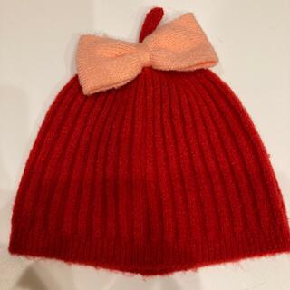 ニットプランナー(KP)のCUTESY KP [試着のみ]赤のニット帽 フリーサイズ(44〜46)(帽子)