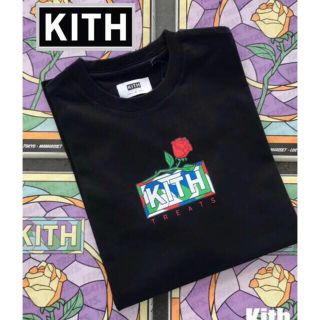 kith キースキス　Tシャツ　tee rose ローズ　バラ ブラック(Tシャツ/カットソー(半袖/袖なし))