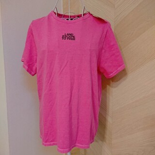 ロデオクラウンズ(RODEO CROWNS)の新品未使用 ロデオクラウンズ Tシャツ ピンク サイズフリー(Tシャツ(半袖/袖なし))