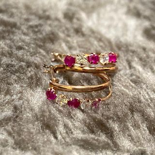 10金ピンクゴールド　ピアス(ピアス)