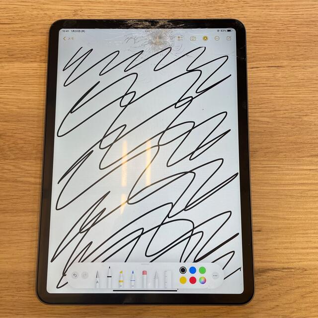 iPad(アイパッド)の【ジャンク】iPad Pro11(2GEN)ガラス割れ液晶アセンブリ スマホ/家電/カメラのPC/タブレット(その他)の商品写真