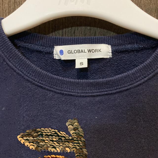 GLOBAL WORK(グローバルワーク)のGLOBAL WARKスパンコールトレーナー キッズ/ベビー/マタニティのキッズ服女の子用(90cm~)(Tシャツ/カットソー)の商品写真