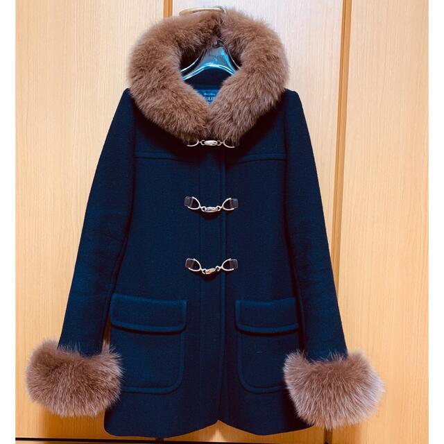 JUSGLITTY - ジャスグリッティー ダッフルコート ネイビーの通販 by