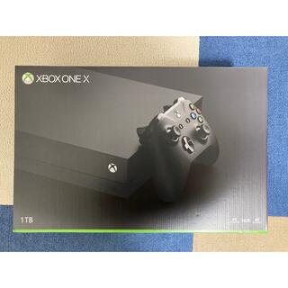 エックスボックス(Xbox)の美品 XBOX ONE X 1TB 新型コントローラー他付属(家庭用ゲーム機本体)