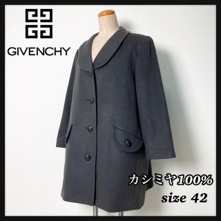 ジバンシィ(GIVENCHY)のGIVENCHYジバンシー　カシミヤ100%コート ロゴボタン(ロングコート)