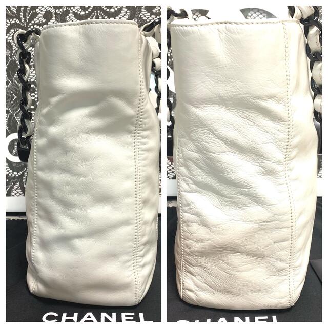 CHANEL(シャネル)の正規品★美品 CHANEL ヴィンテージ・デカココ プラチェーン トートバッグ レディースのバッグ(トートバッグ)の商品写真