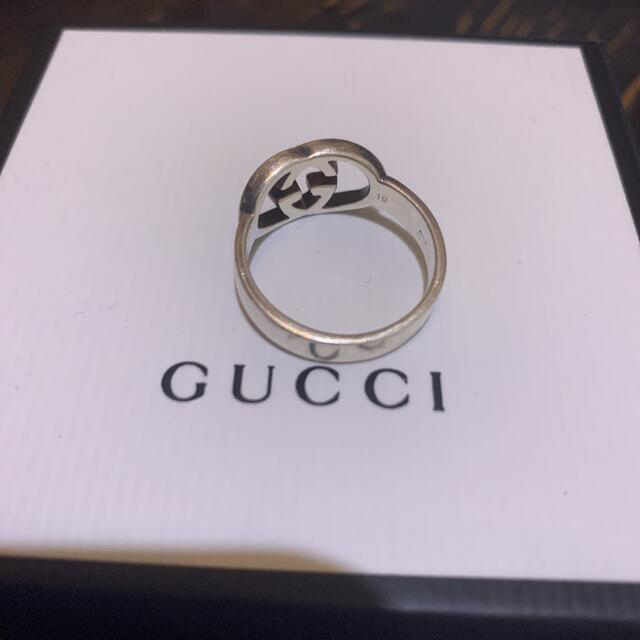 Gucci(グッチ)のGUCCI アイコンリング　18号、ピアス メンズのアクセサリー(リング(指輪))の商品写真