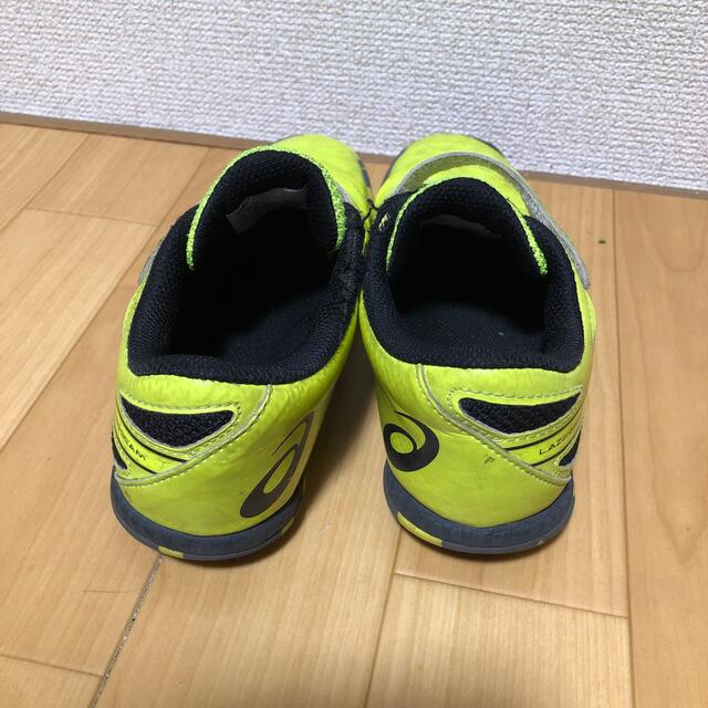 アシックス　レーザービーム 21 イエロー　黄NIKE adidas瞬足 キッズ/ベビー/マタニティのキッズ靴/シューズ(15cm~)(スニーカー)の商品写真