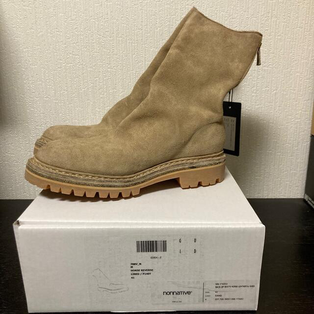 爆売り! - GUIDI nonnative sand 41 boots zip back guidi ブーツ