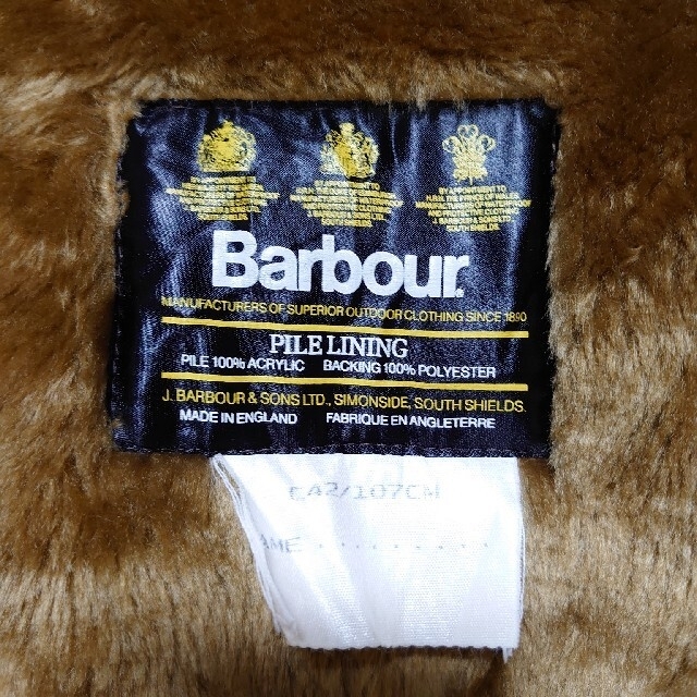 Barbour　バブアー　パイルライナー　ファーベスト　42 レディースのトップス(ベスト/ジレ)の商品写真