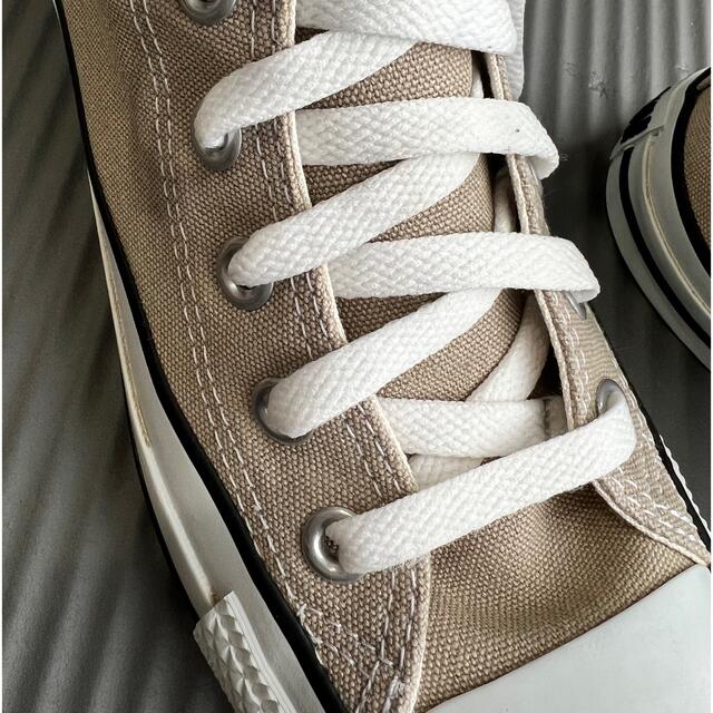 CONVERSE(コンバース)のコンバース　ハイカットスニーカー　ベージュ　23cm レディースの靴/シューズ(スニーカー)の商品写真