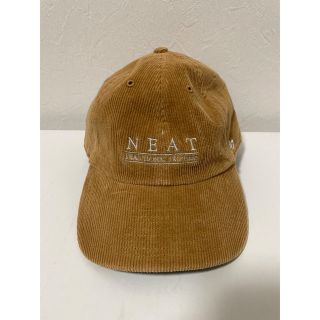 コモリ(COMOLI)のNEAT HOUSE ニートハウス １周年記念 コーデュロイキャップ ベージュ(キャップ)