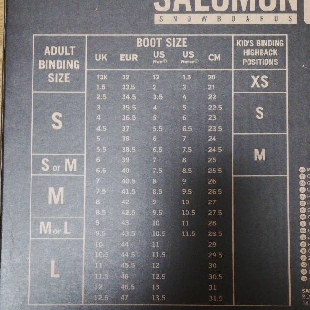 SALOMON(サロモン)のtoyo様専用　サロモン　バインディング　mサイズ スポーツ/アウトドアのスノーボード(バインディング)の商品写真