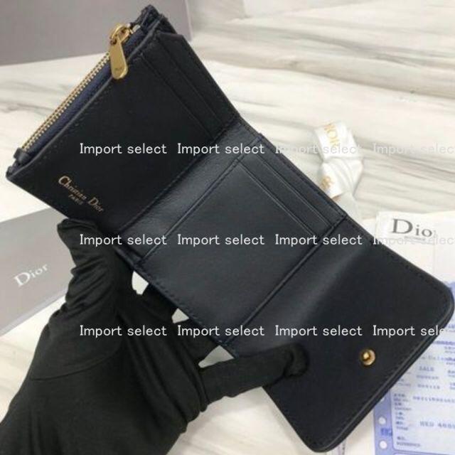 Dior(ディオール)の●新品/正規品● Dior 30 MONTAIGNE LOTUS ブルー 二つ折 レディースのファッション小物(財布)の商品写真