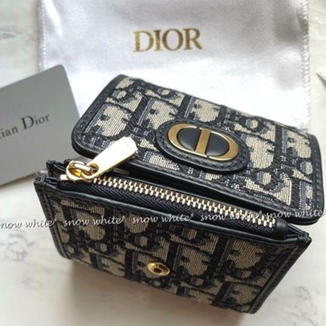 ●新品/正規品● Dior 30 MONTAIGNE LOTUS ブルー 二つ折